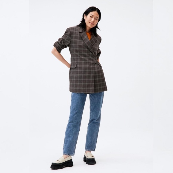 GANNI Off-White Leather Chunky Padded Loafers in Oyster Gray Women’s Size 8.5/39 - Picture 2 of 15